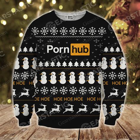 porn hub christmas sweater